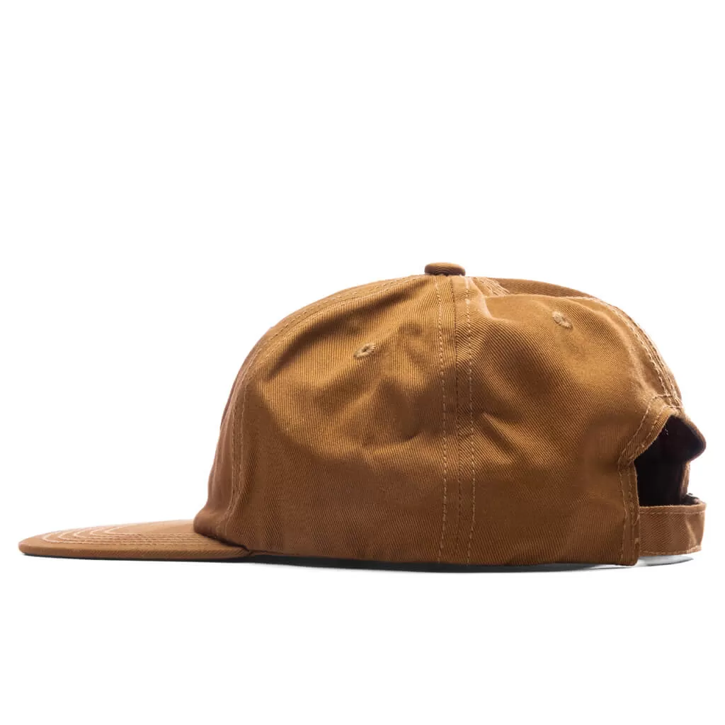 6 Panel Twill Cap #1 - Brown