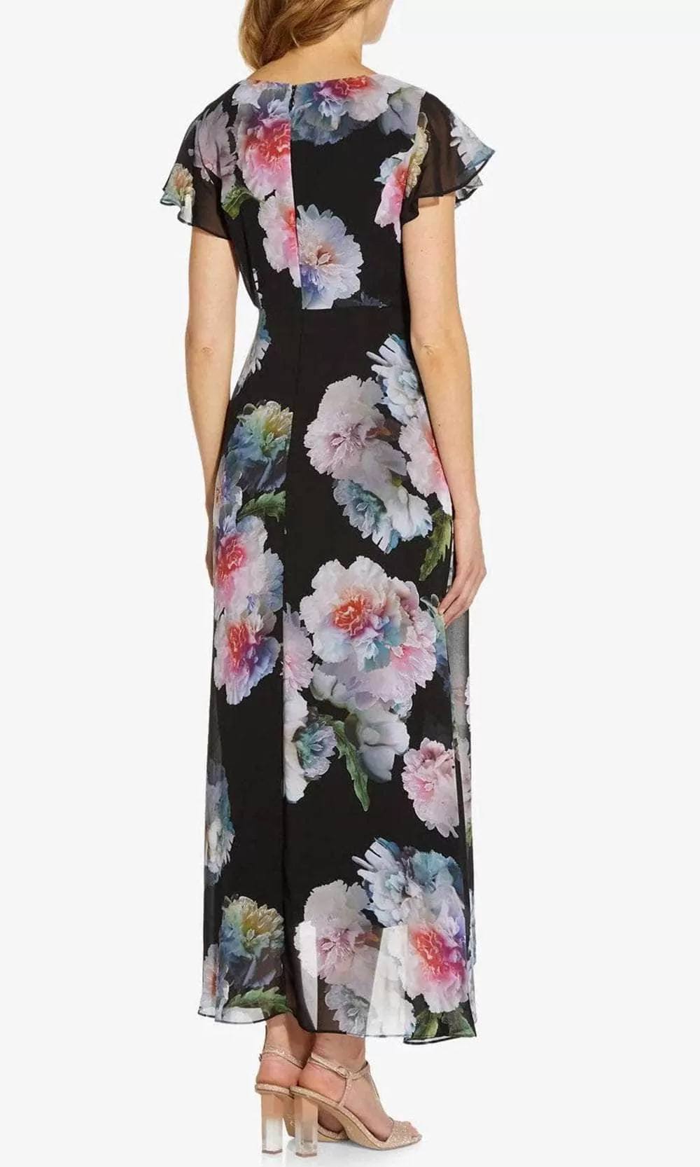 Adrianna Papell AP1D104440 - Floral V-Neck Jumpsuit