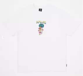 AFENDS - F PLASTIC - RETRO GRAPHIC T-SHIRT - WHITE