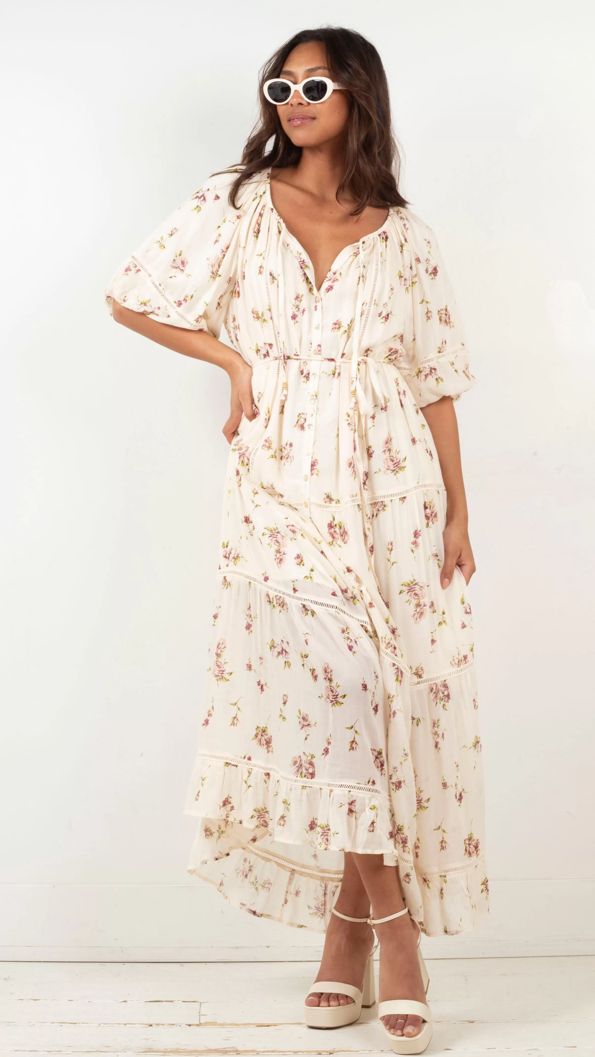 Alannah Maxi Dress - Ivory