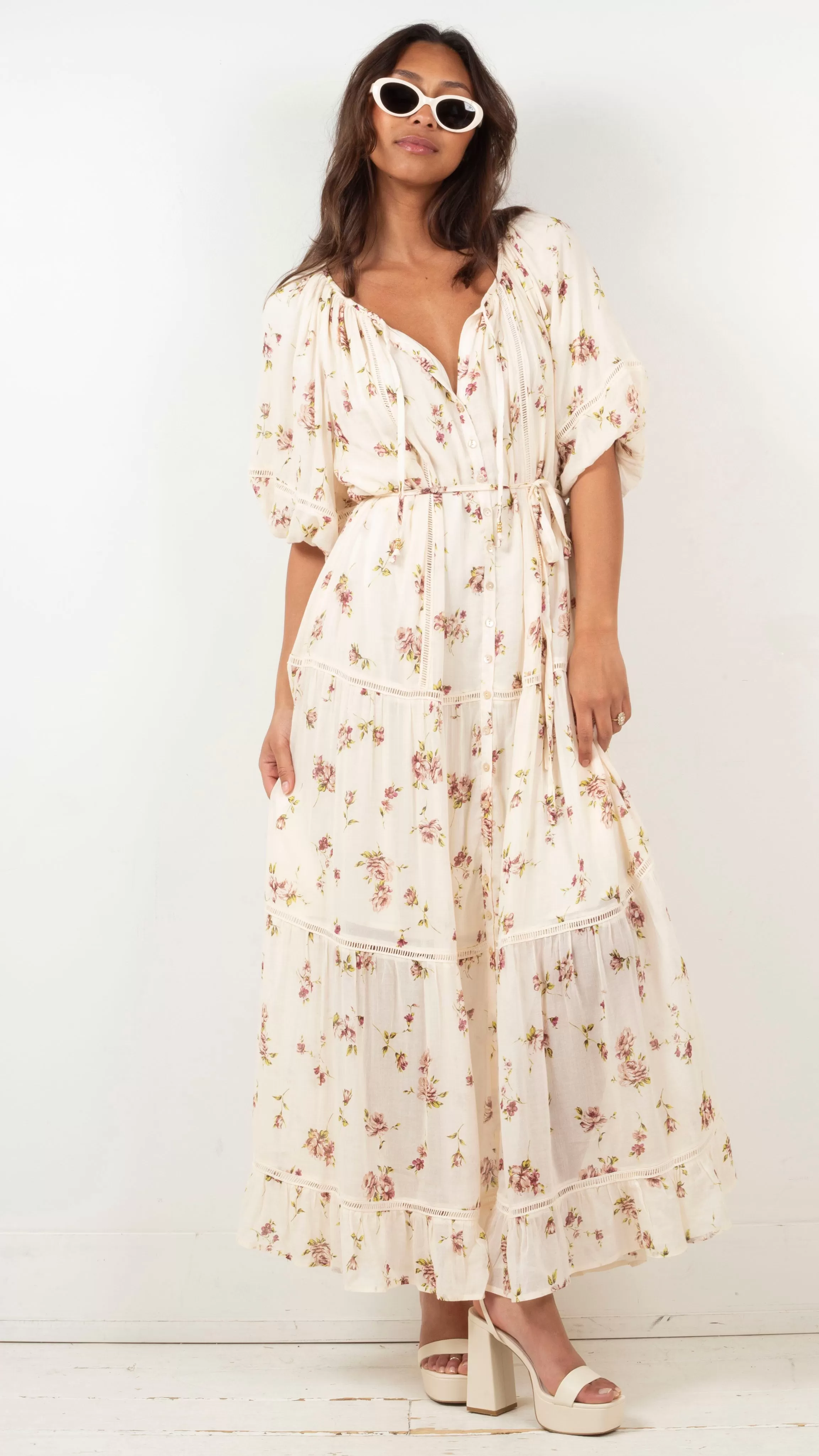 Alannah Maxi Dress - Ivory