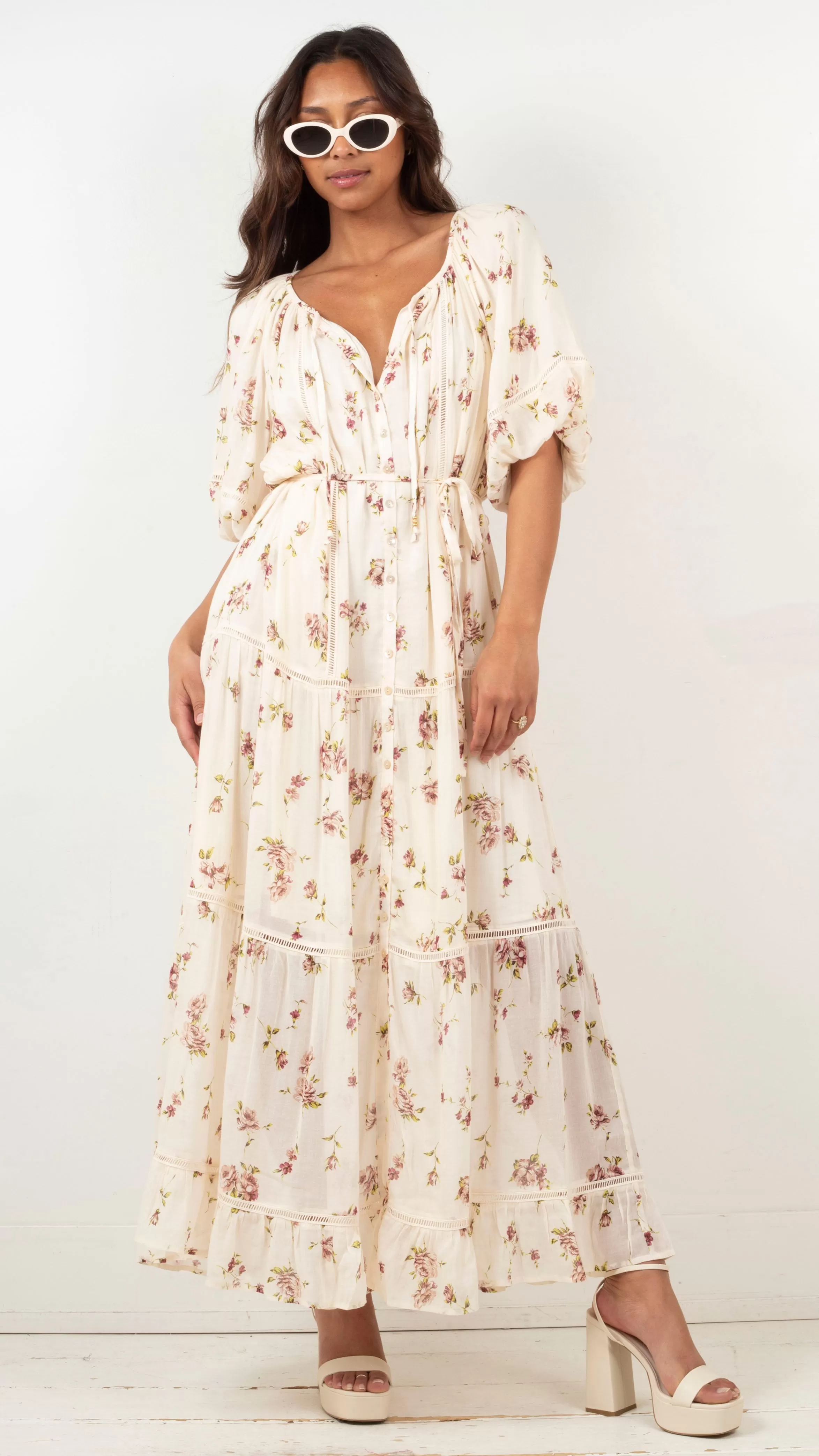 Alannah Maxi Dress - Ivory