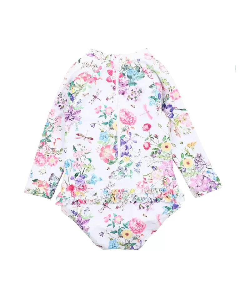 ALLEGRA LS SUNSUIT WHITE