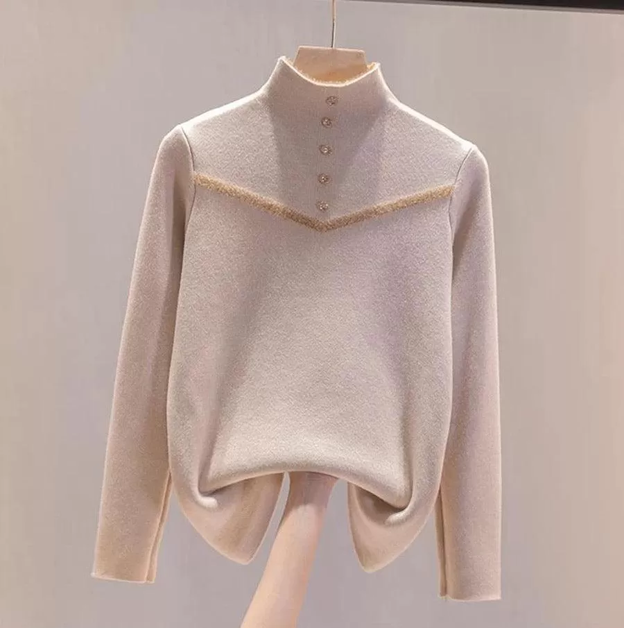 Andrea Fleece Turtleneck Sweater