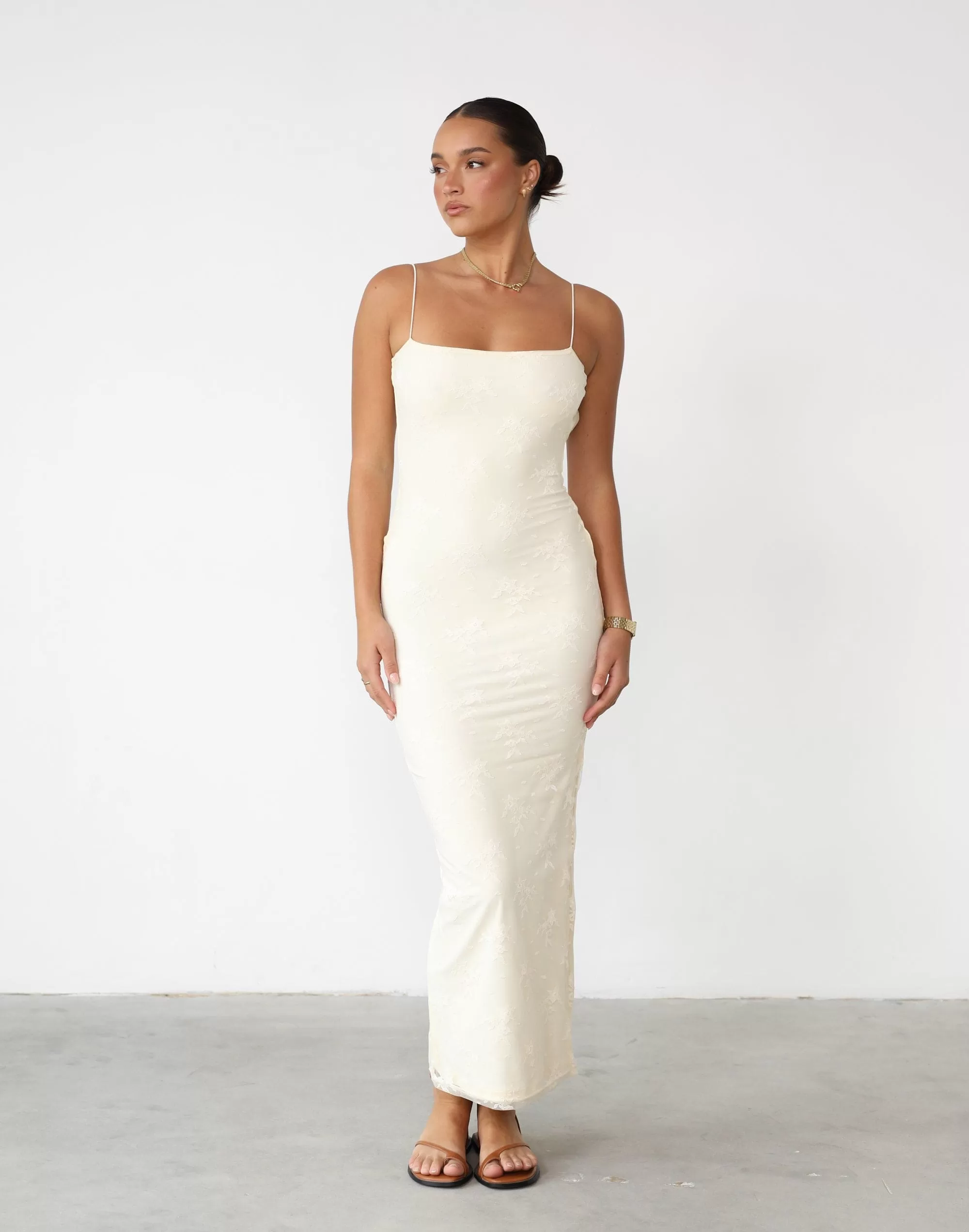 Arifa Maxi Dress (Butter)