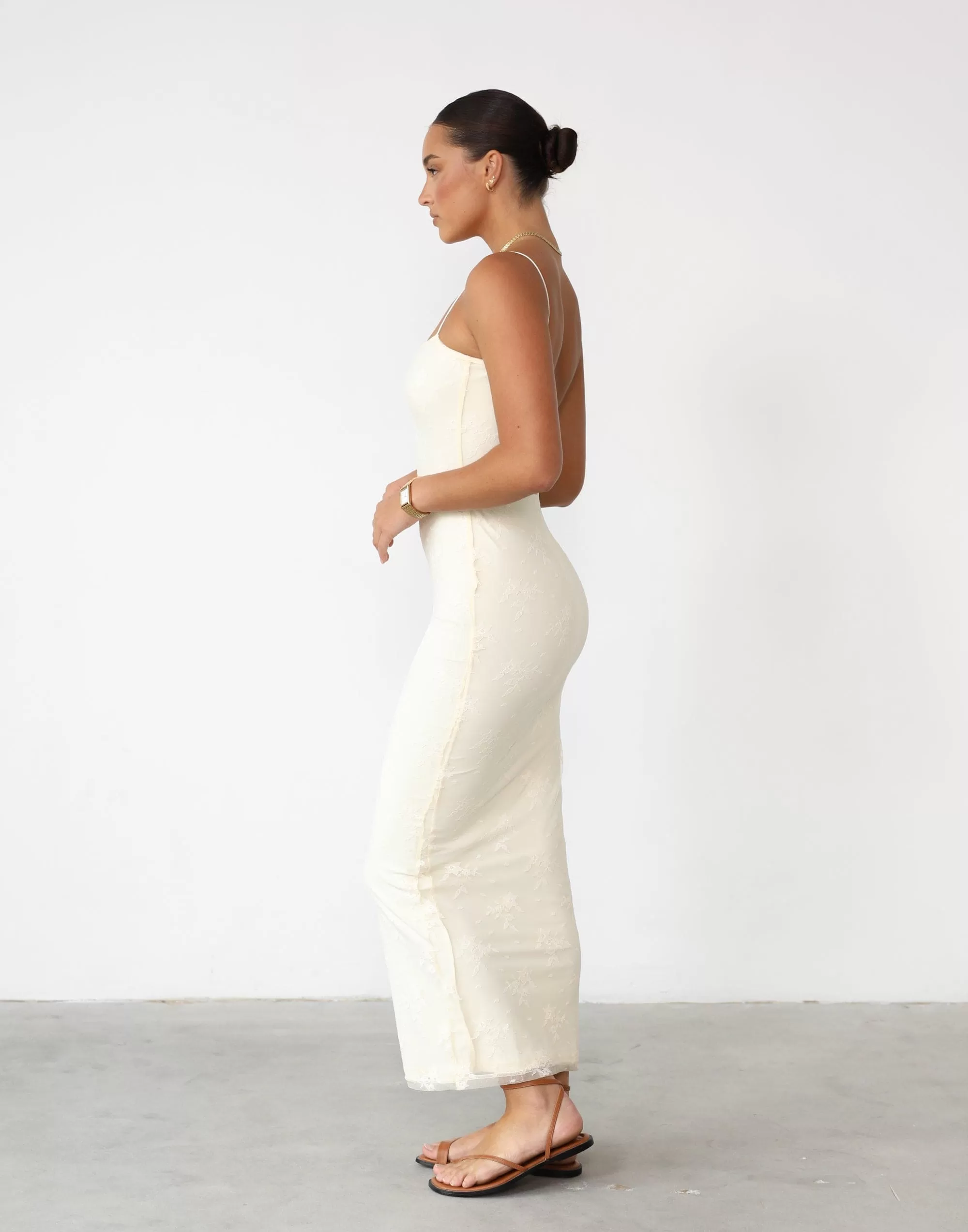 Arifa Maxi Dress (Butter)