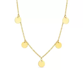 Arvo Mini Disc Necklace - Gold by Arvo