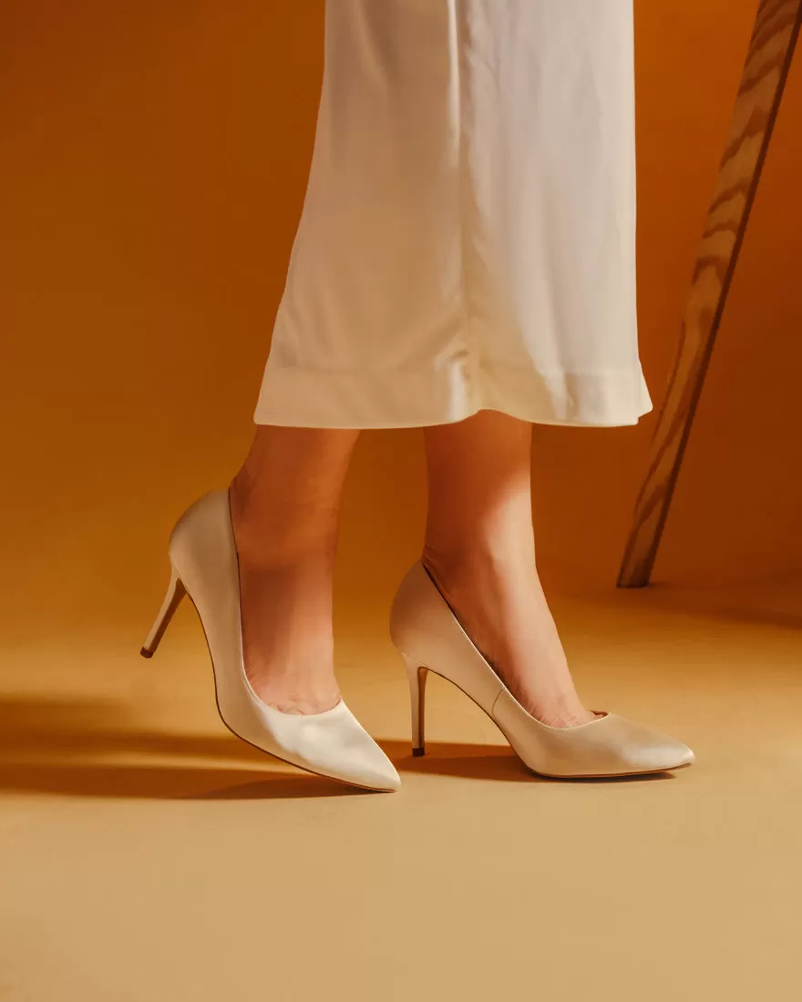 Athena Satin Pumps