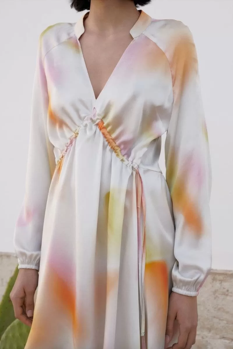 AURA LIGHT SILK MINI DRESS