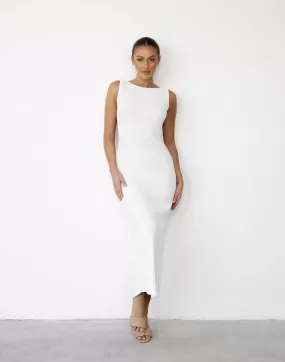 Aylah Midi Dress (Cream)