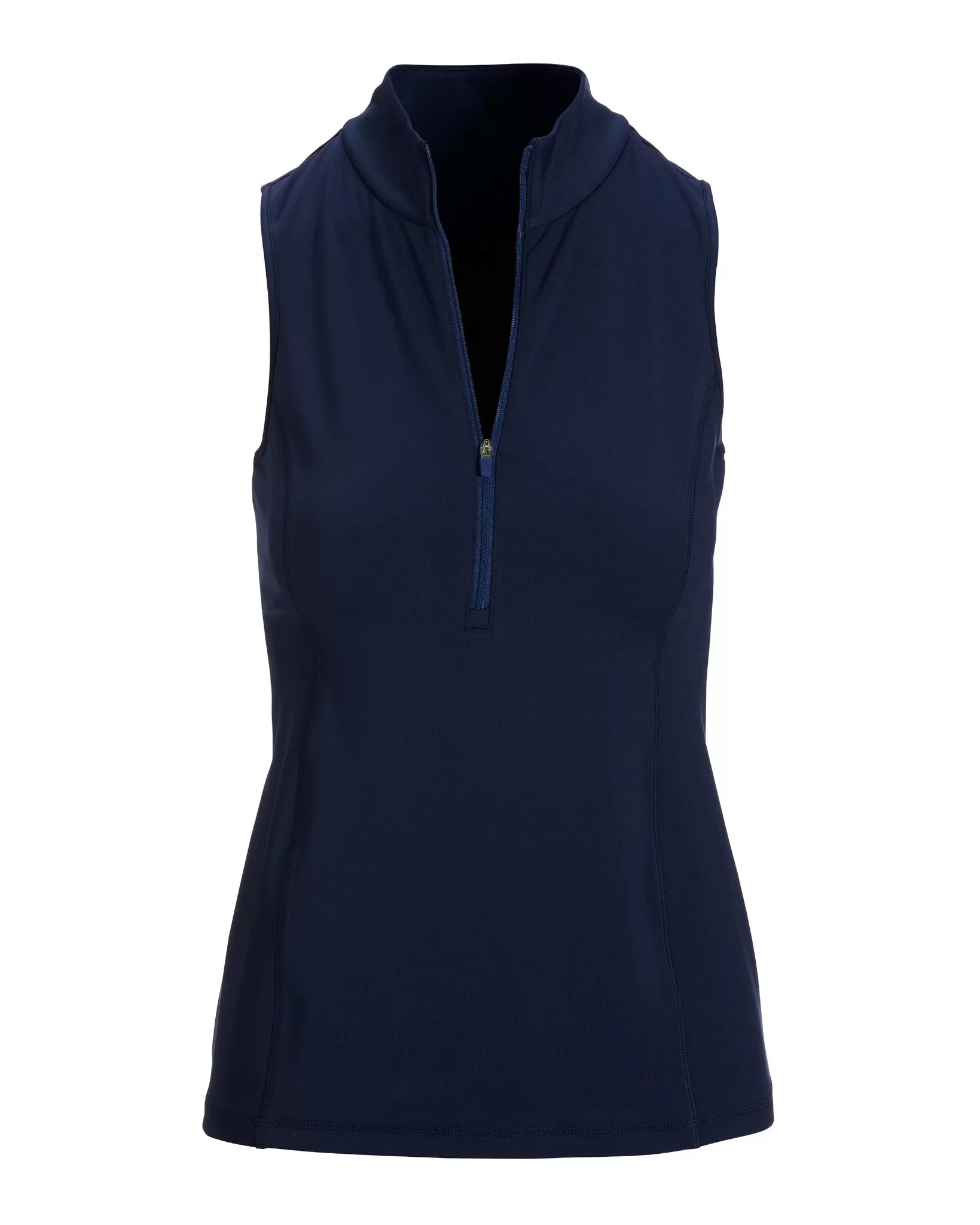 B Active Sleeveless Zip Top Navy