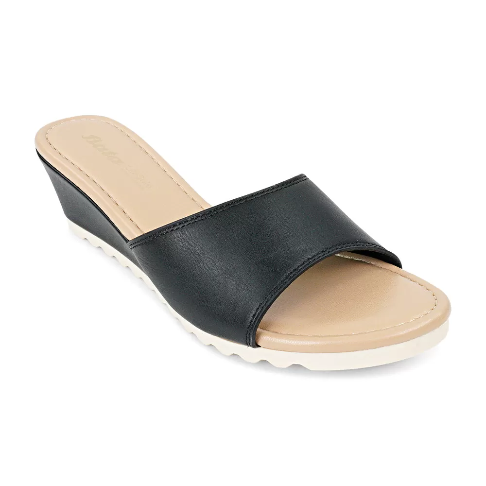 Bata ZEPHYR Low-Wedge Slip-On Sandal