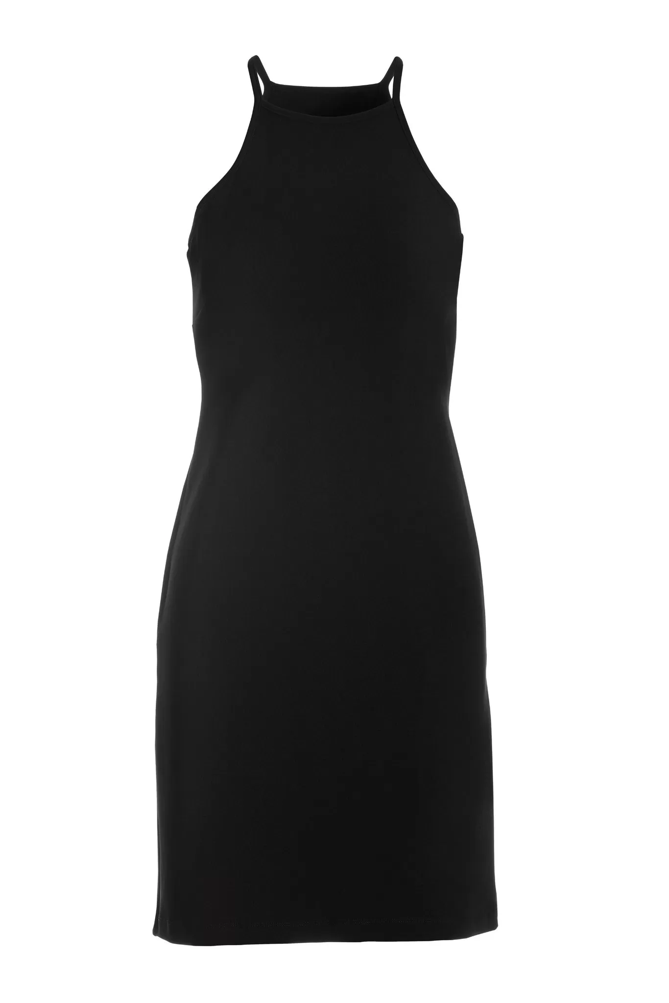 Beyond Travel High Neck Short Dress Jet Black