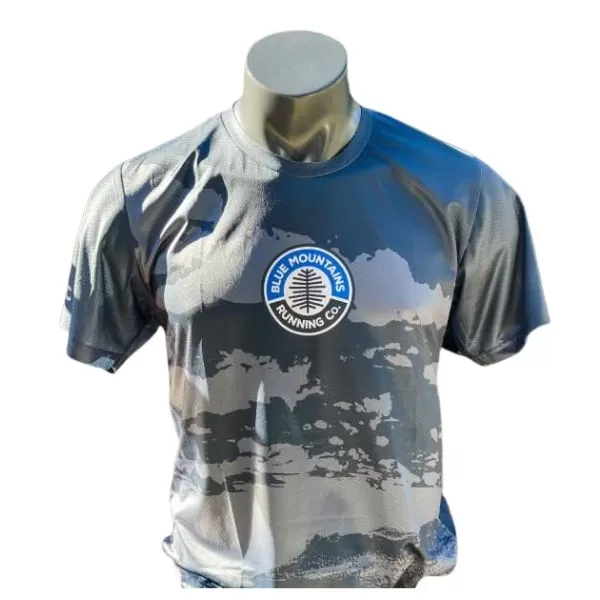 Blue Mountains Running Co Womens Camo Tee