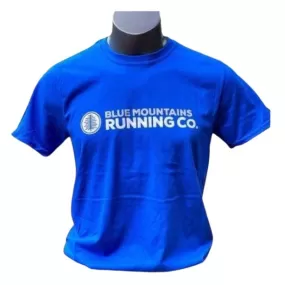 Blue Mountains Running Co Womens T-Shirt Royal Blue