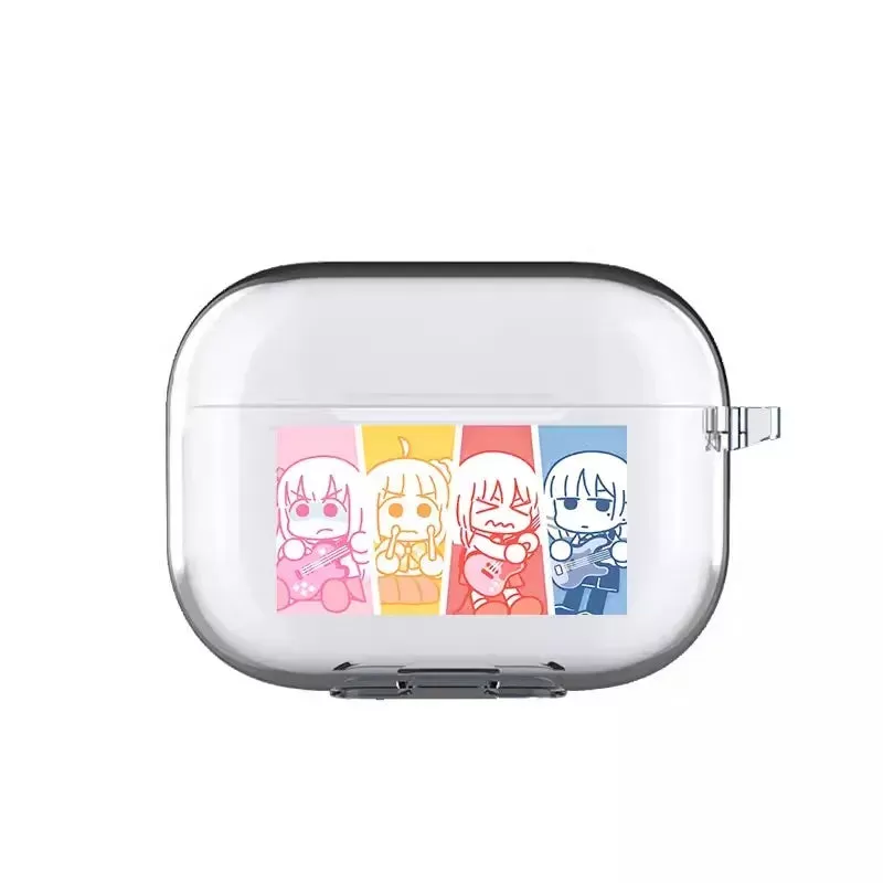 Bocchi The Rock Anime Case for Apple Airpods Pro 2 1 Wireless Bluetooth Cover Case for Air Pods 3 Earphone Accessories