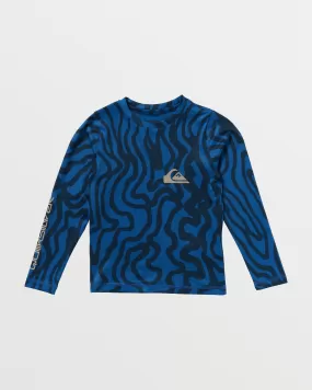 Boys 2-7 Everyday Long Sleeve Surf Tee - Monaco Blue