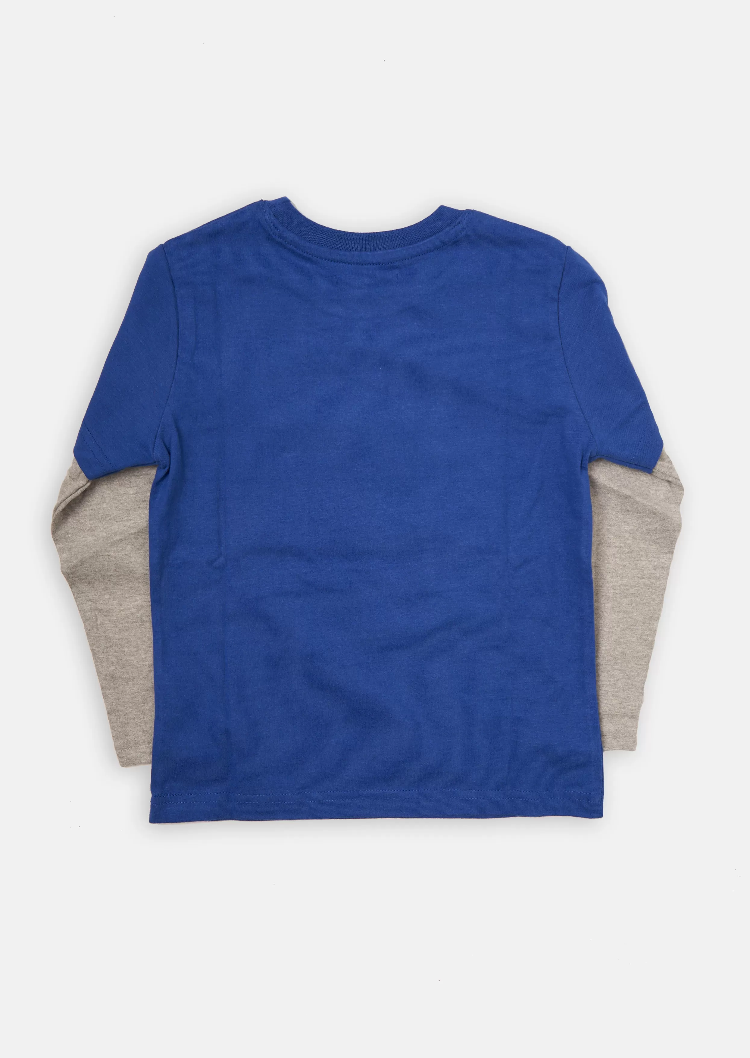 Boys Brand Logo Printed Blue T-Shirt