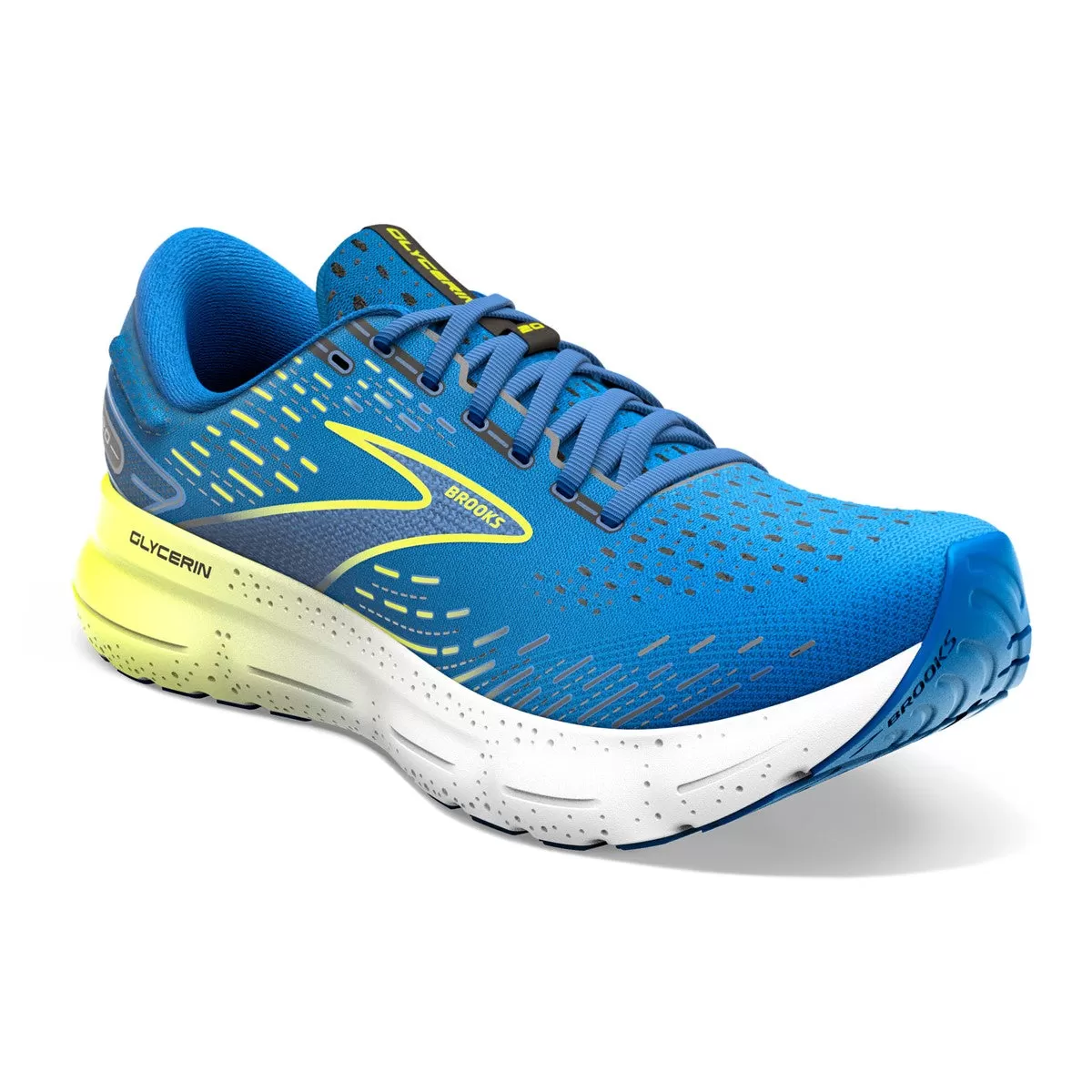 Brooks Glycerin 20 (Mens) - Blue/Nightlife/White