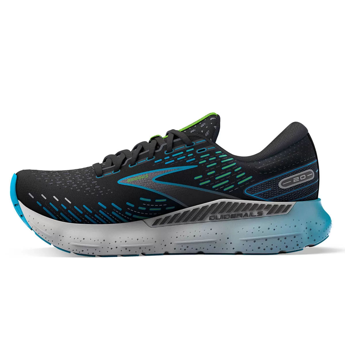 Brooks Glycerin GTS 20 Mens | Black/hawaiian Ocean/green