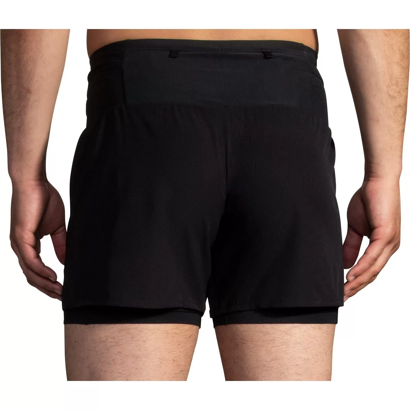 Brooks High Point 2.0 2 In 1 Mens Running Shorts - Black