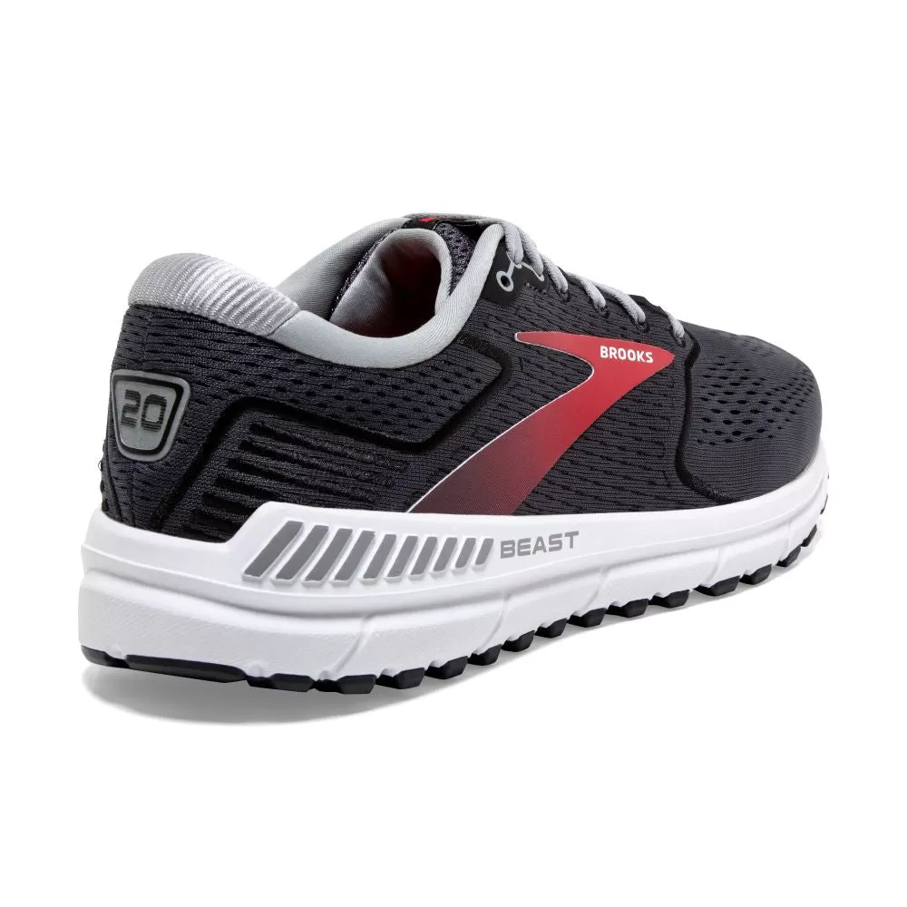 'Brooks' Men's Beast 20 - Pearl / Black / Red