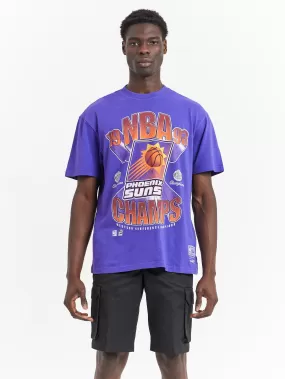 Bust Out NBA Champs Phoenix Suns T-Shirt in Regal Purple