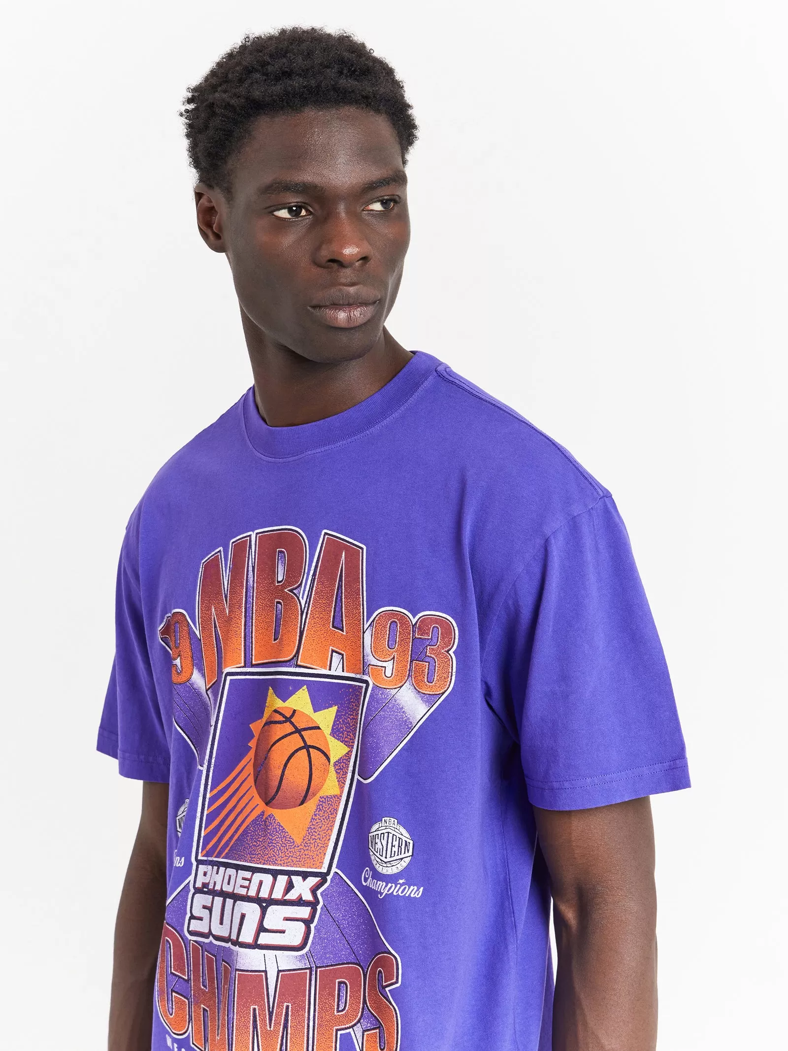 Bust Out NBA Champs Phoenix Suns T-Shirt in Regal Purple