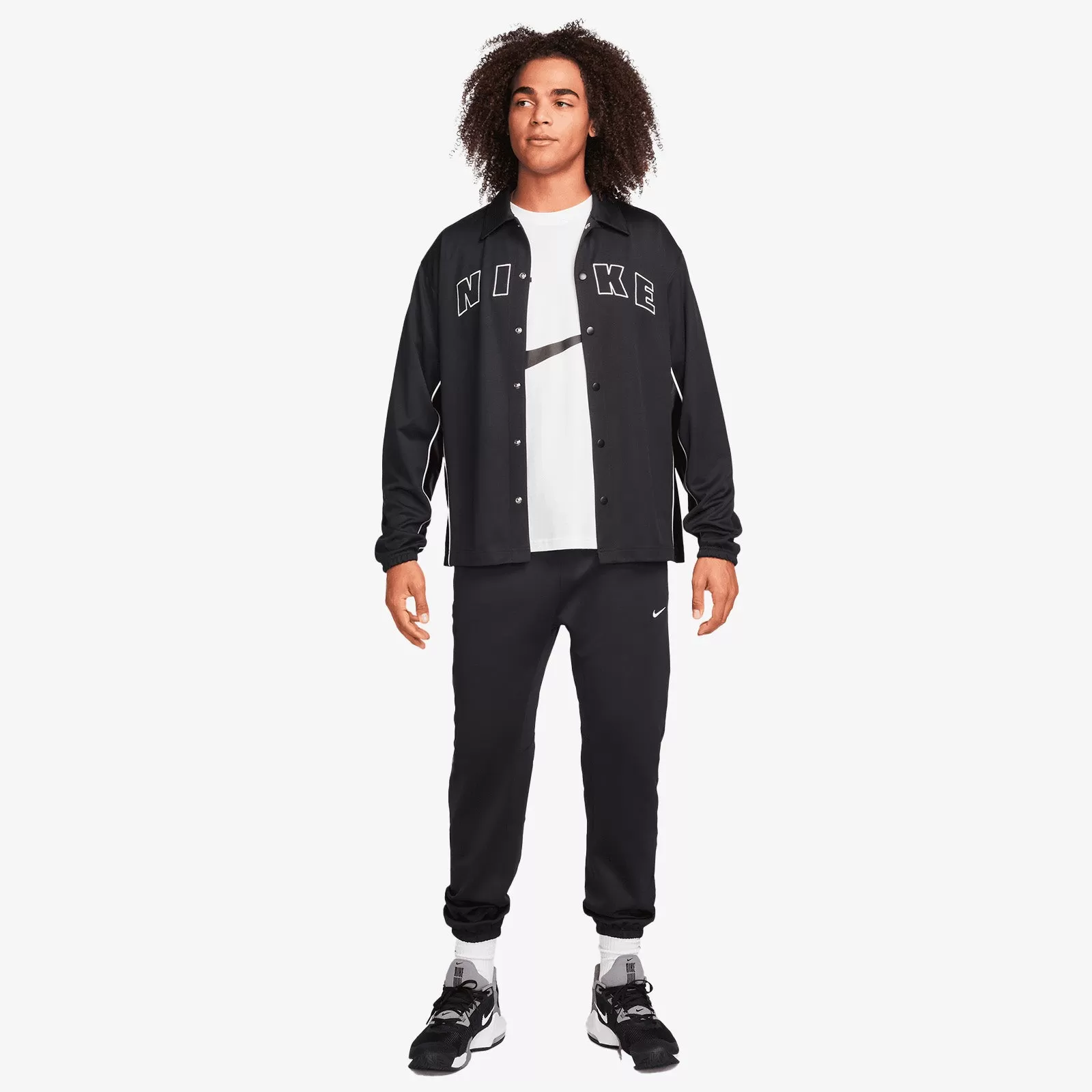 Button-Up Dri-FIT Jacket - Black