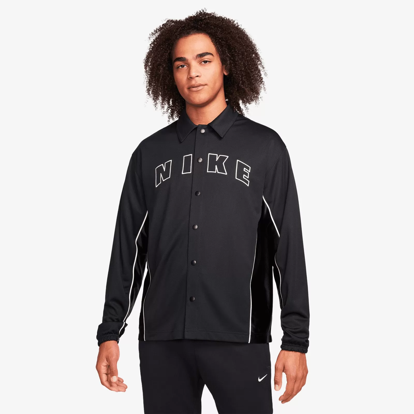 Button-Up Dri-FIT Jacket - Black