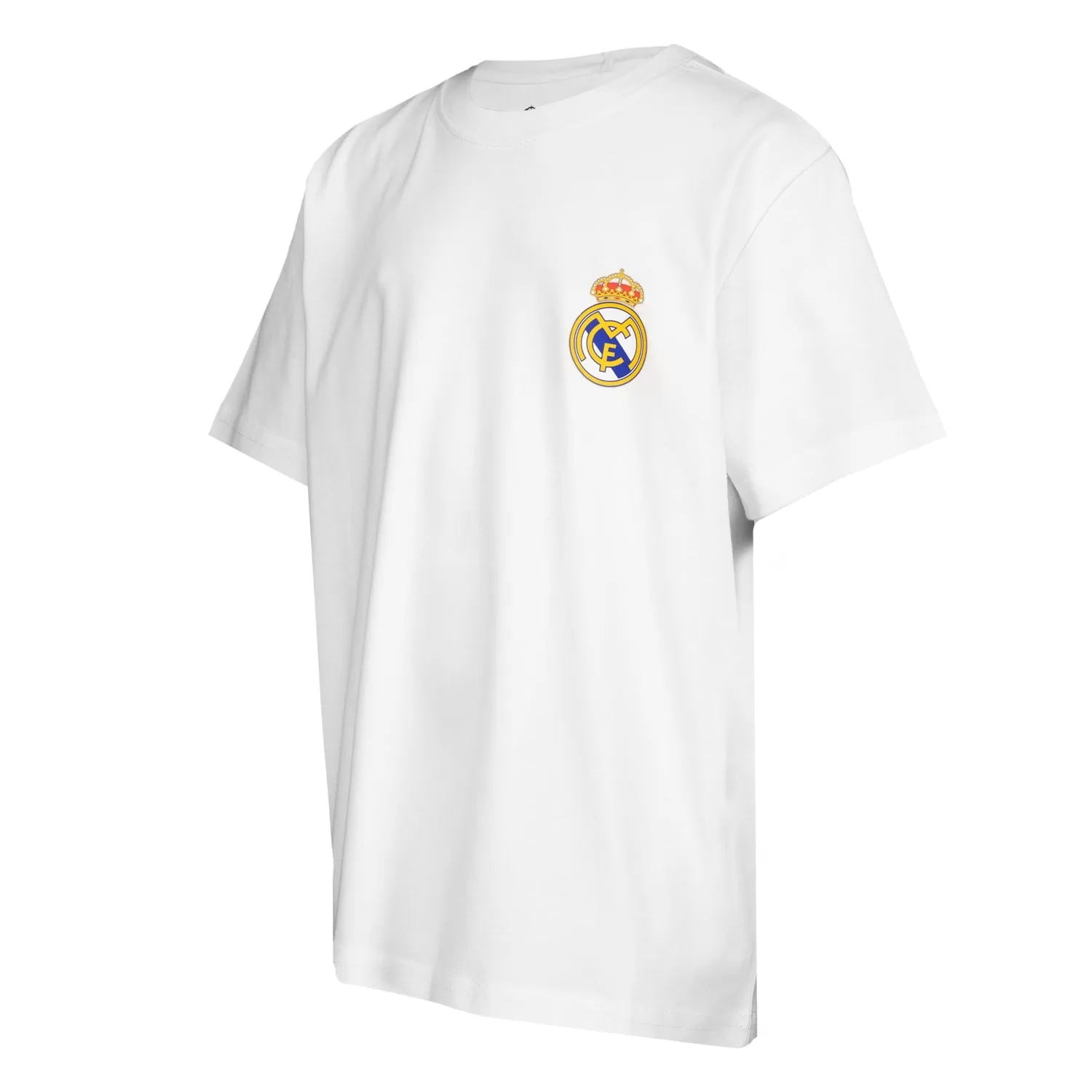 Camiseta Niños ECO Essentials Real Madrid Escudo Color Blanca