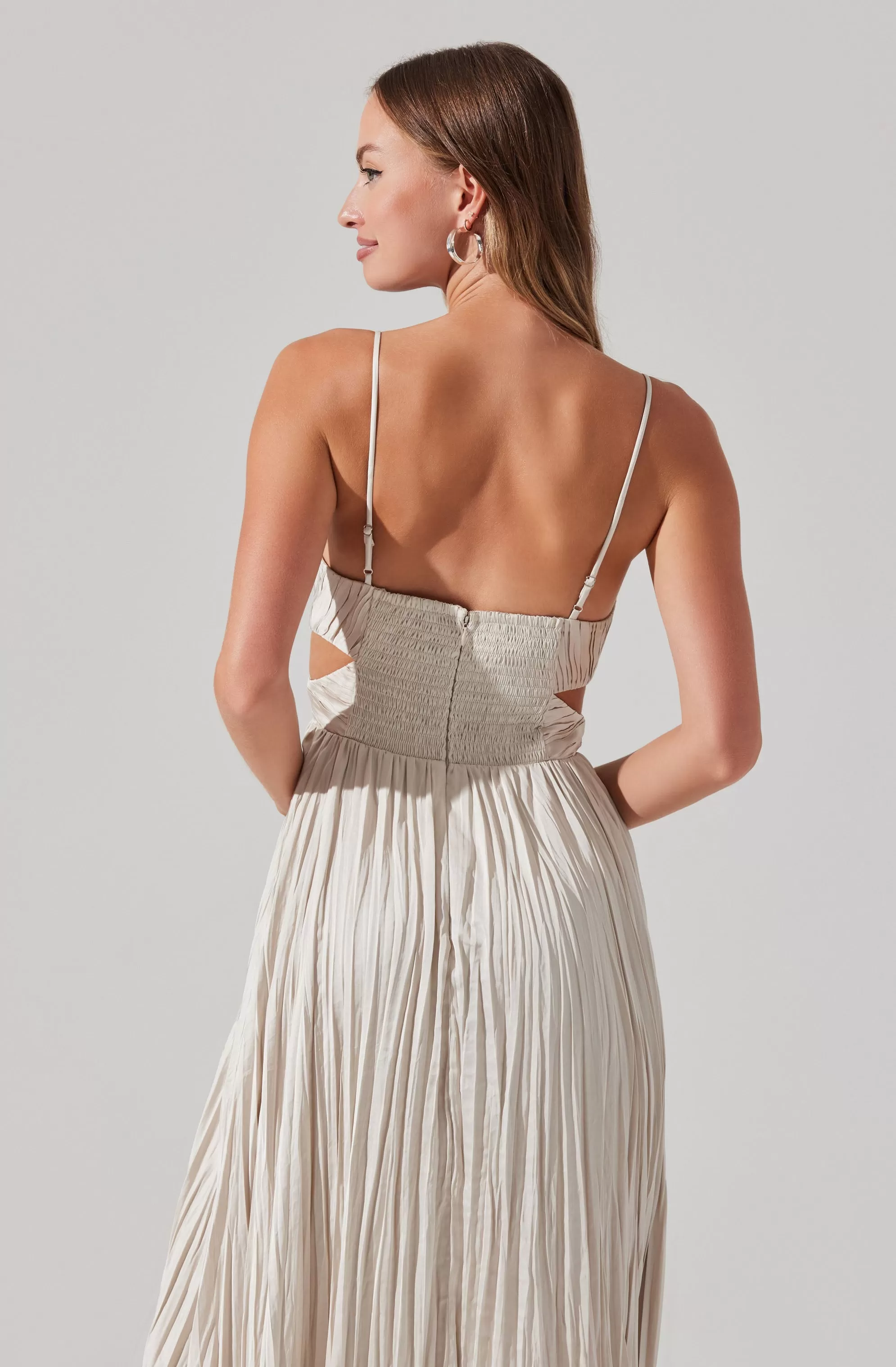 Capitola Pleated Midi Dress