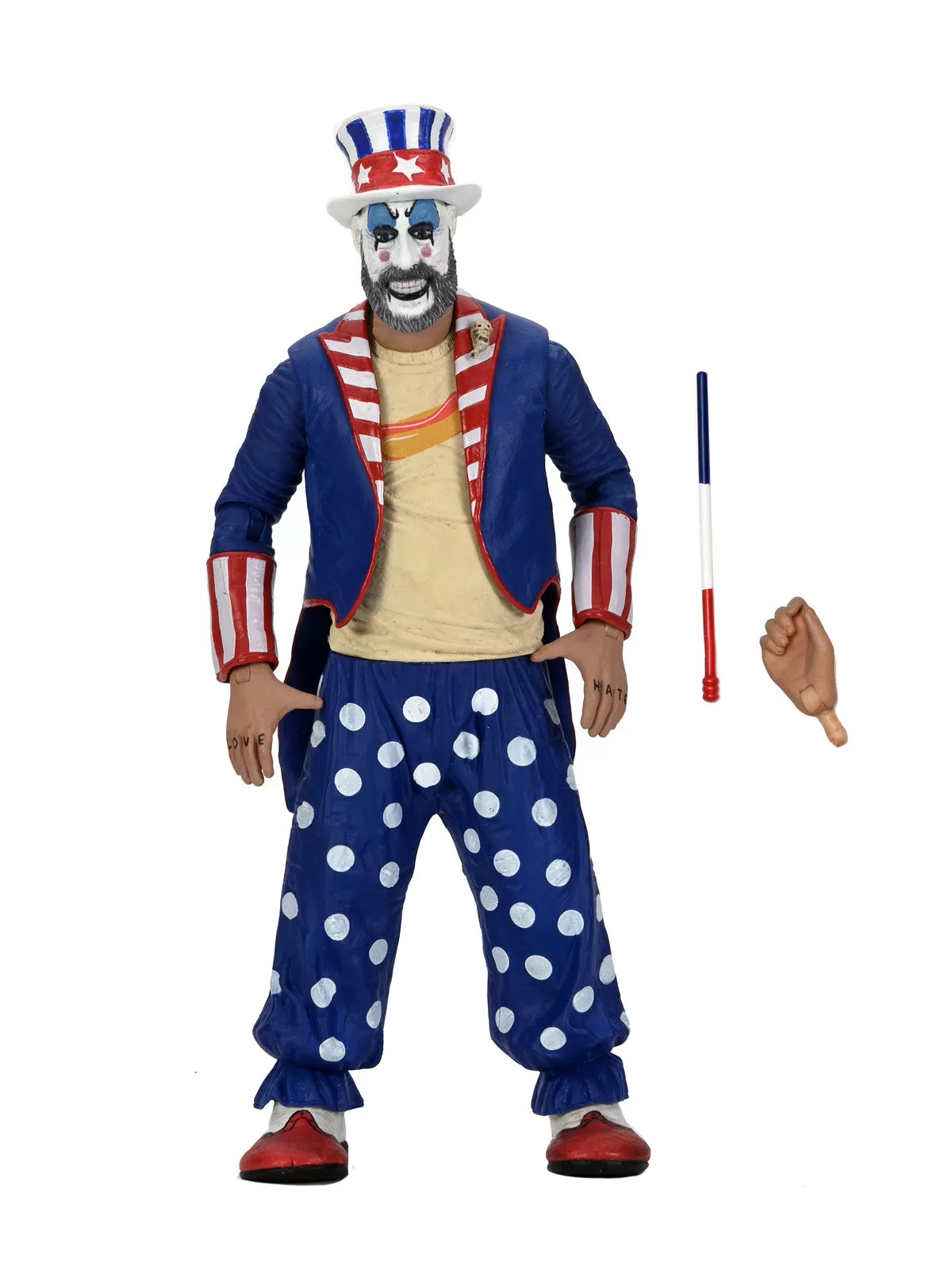 Captain Spaulding Tailcoat 20th Anniversary - 7 Action Figurine - House of 1000 Corpses - NECA Collectibles