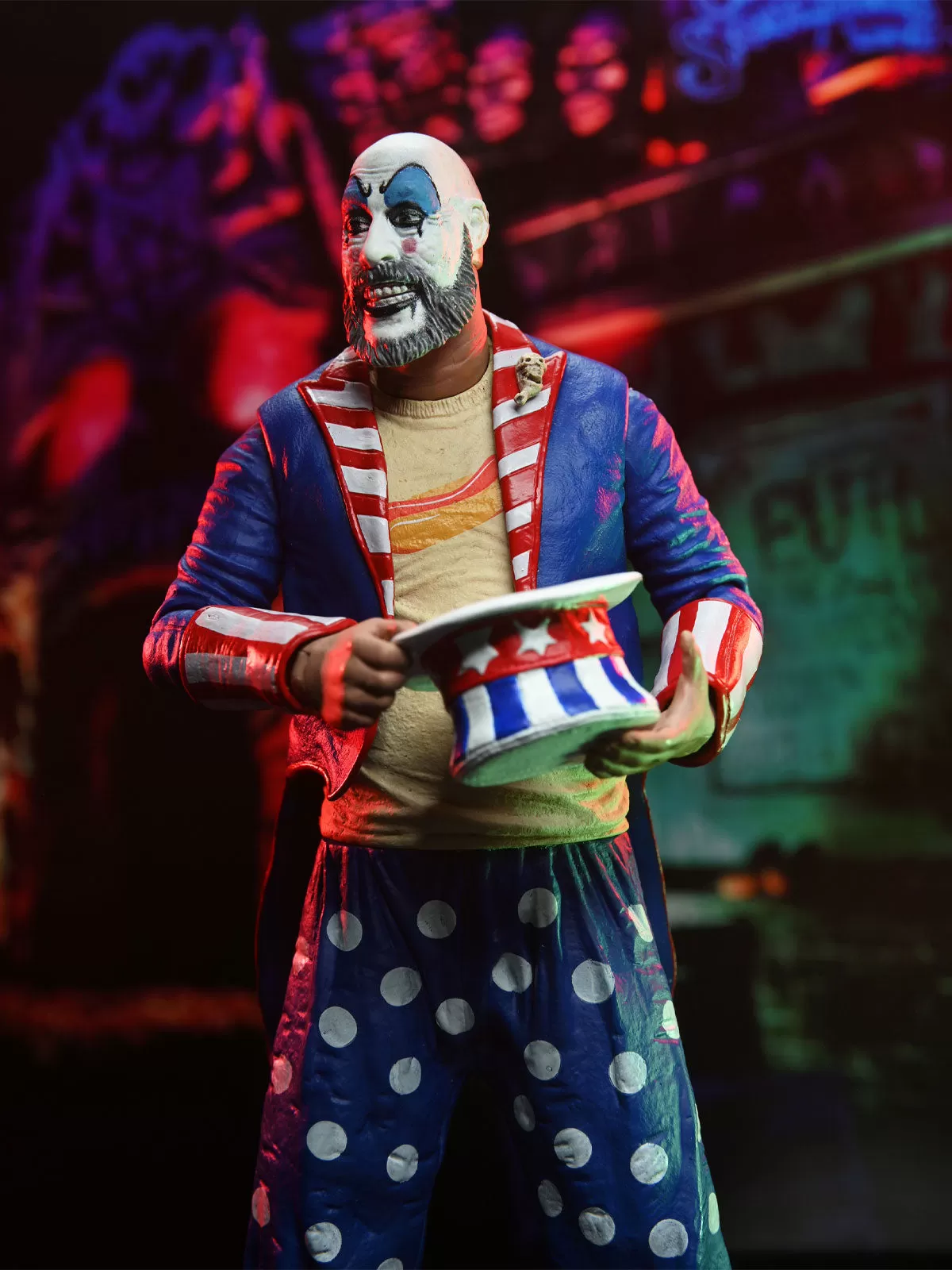 Captain Spaulding Tailcoat 20th Anniversary - 7 Action Figurine - House of 1000 Corpses - NECA Collectibles