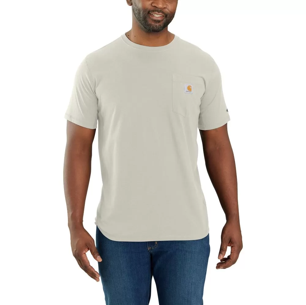 'Carhartt' Men's Force Relaxed Fit Midweight Pocket T-Shirt - Malt