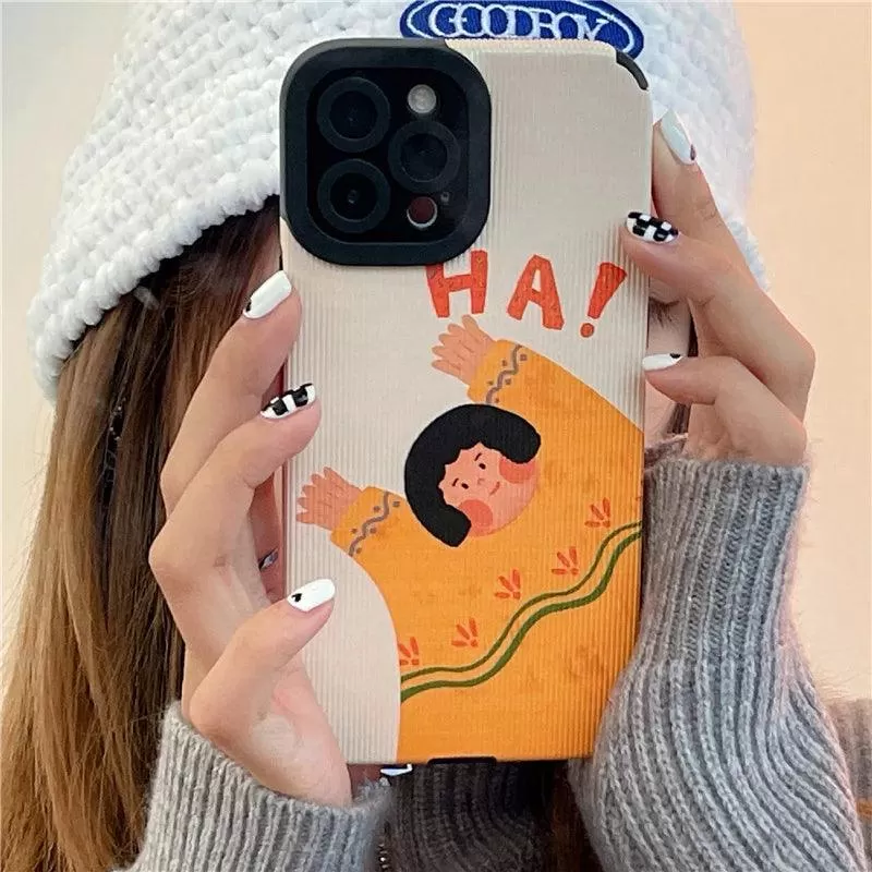 Cartoon Couple Cute Funny Phone Case for iPhone 1, 11, 12, 13, 14 Pro Max, Mini, XR, XS, 6, 7, 8 Plus, SE 2, 3 - Cover