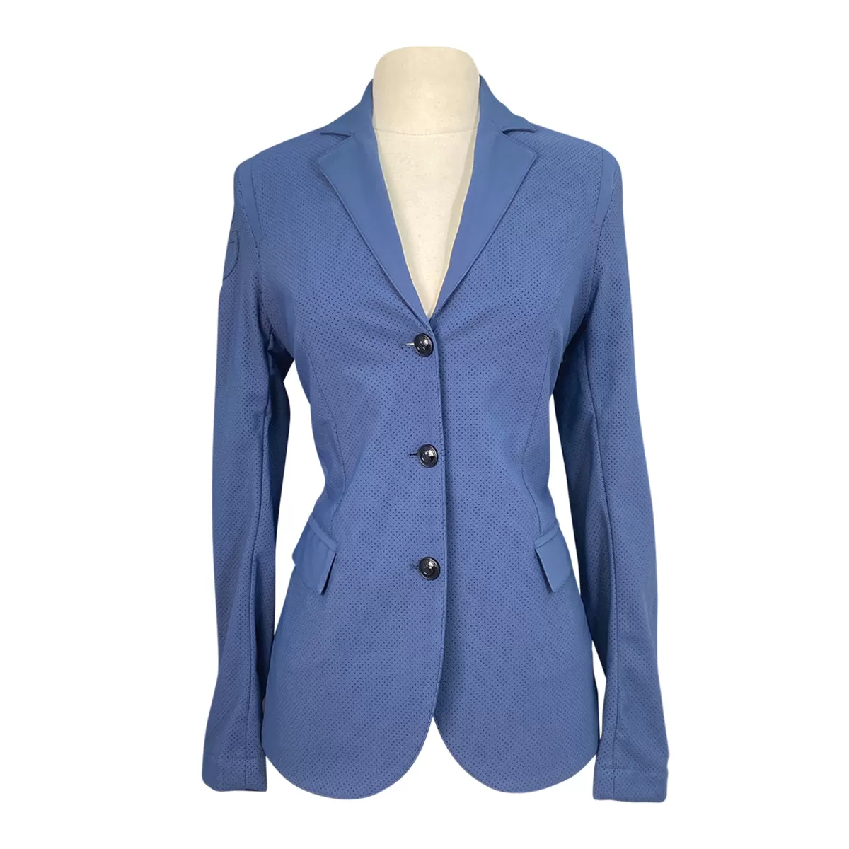 Cavalleria Toscana All Over Perforated Jacket in Atlantic Blue - Women's IT 38/US 4