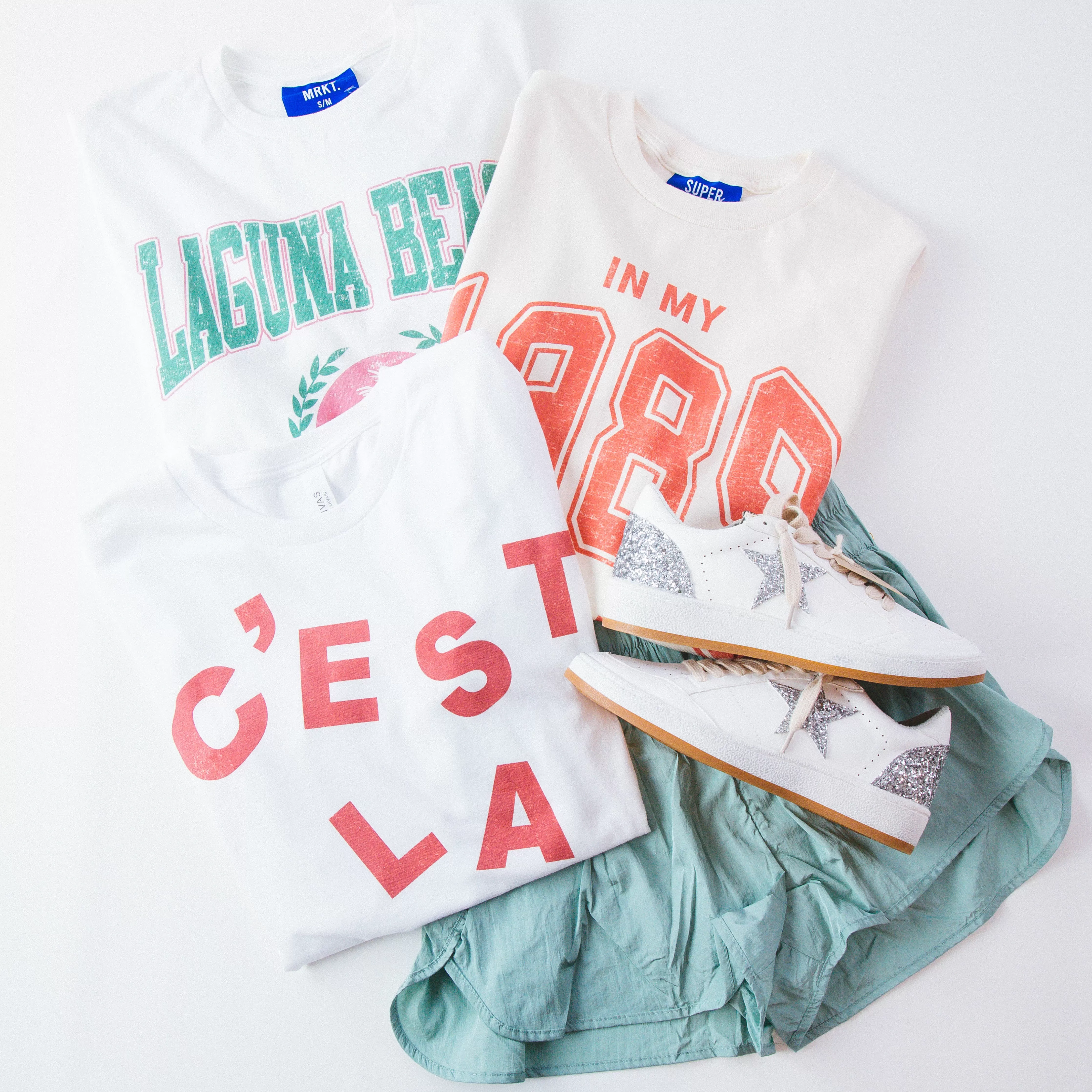 C'est La Vie Graphic Tee, White