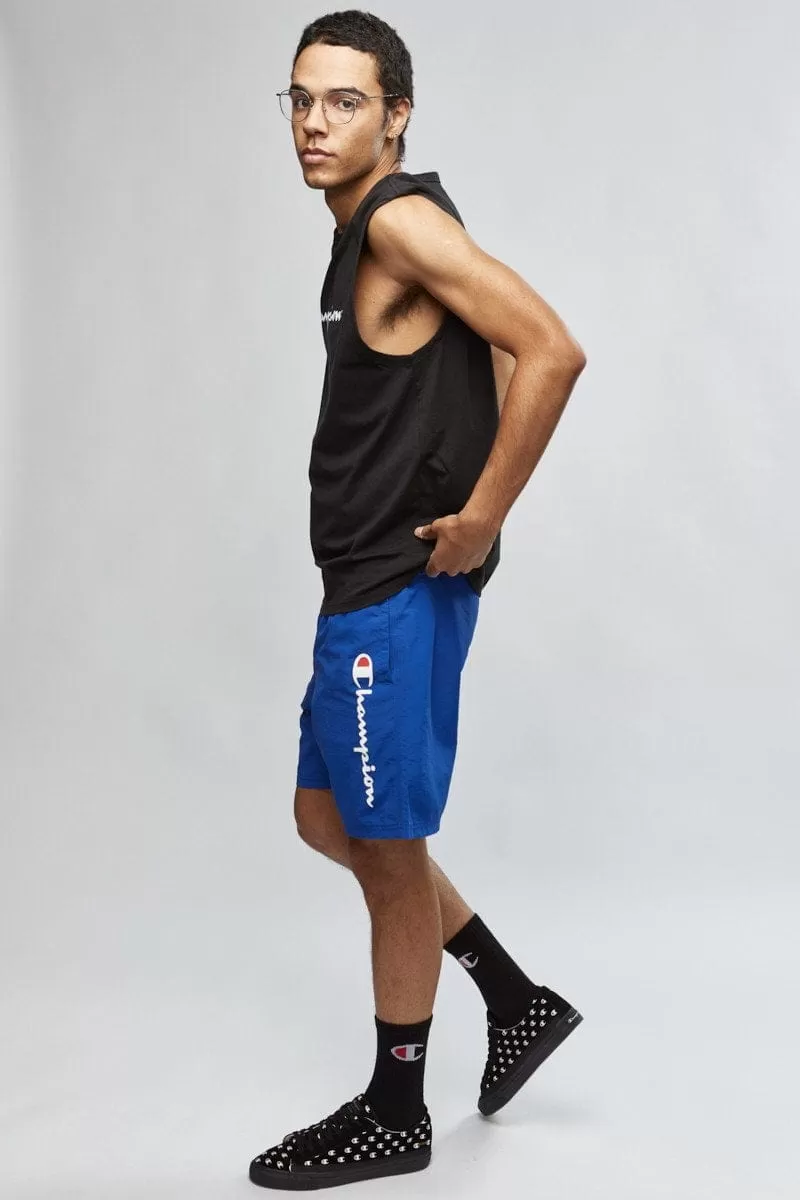 CHAMPION MEN'S SCRIPT MUSCLE BLACK SINGLET