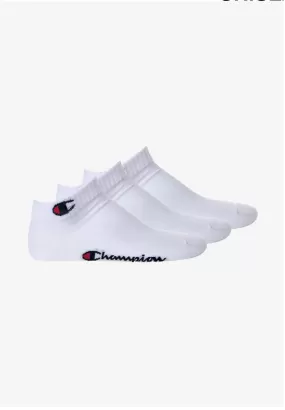 Champion unisex socks Quarter Socks 3 pairs 10100386 U34576 WW001 white 