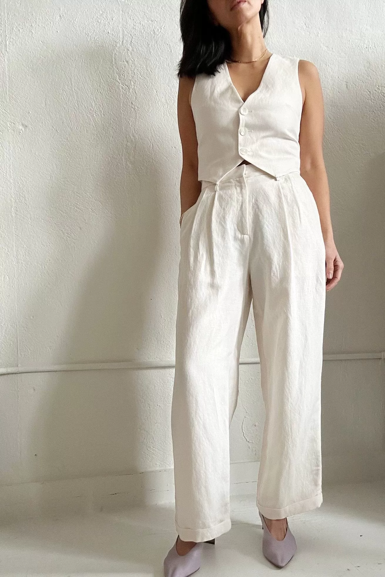 Charlie Pant in Linen Blend