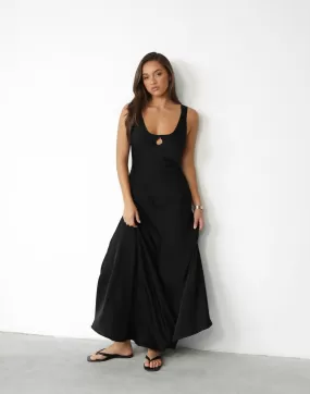 Charlotte Maxi Dress (Black)