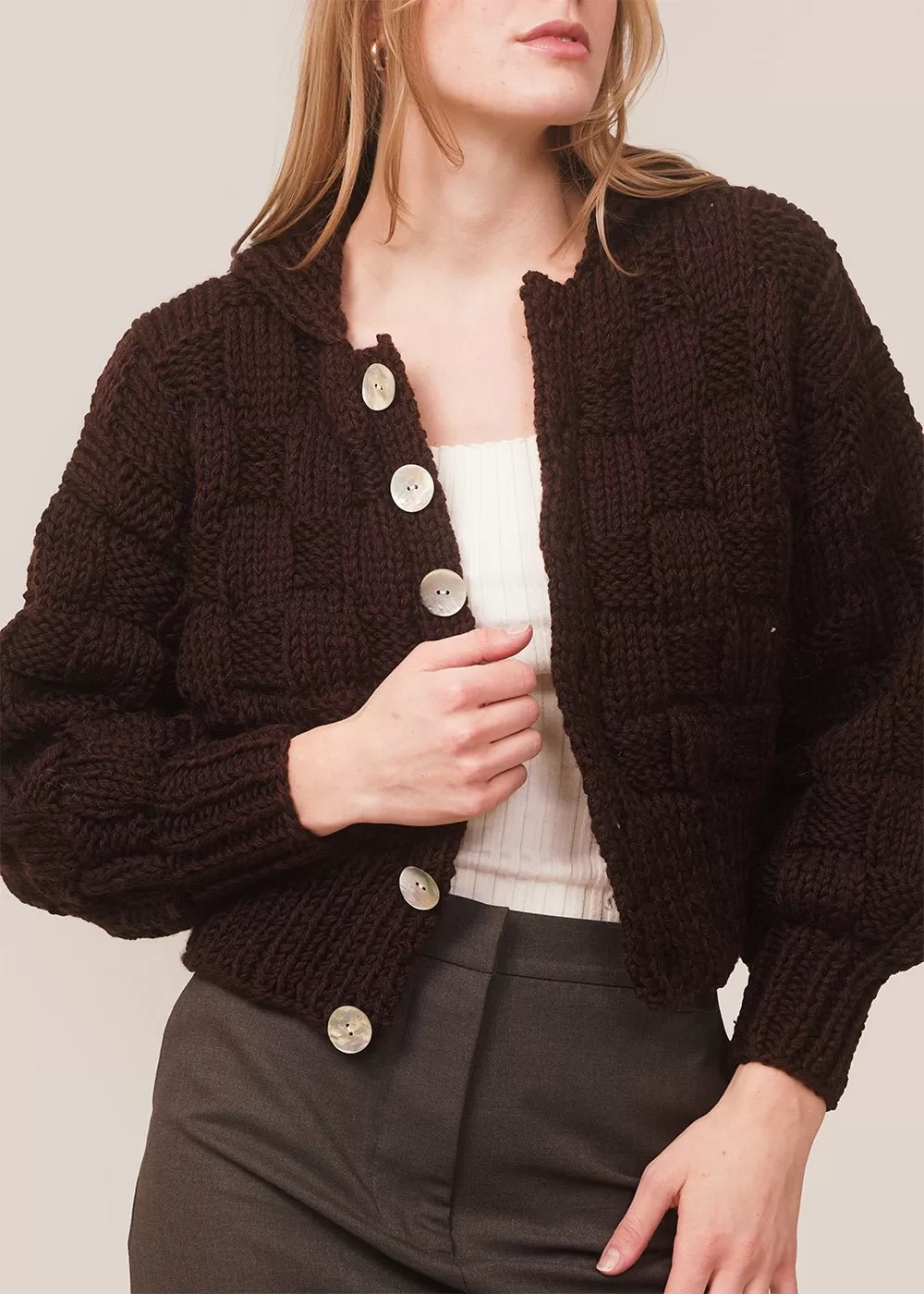 Chocolate Ziggy Cardigan