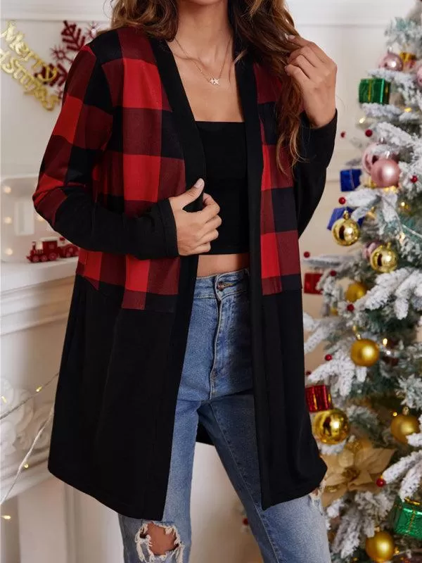 Christmas Print Casual  Women Cardigan Sweater