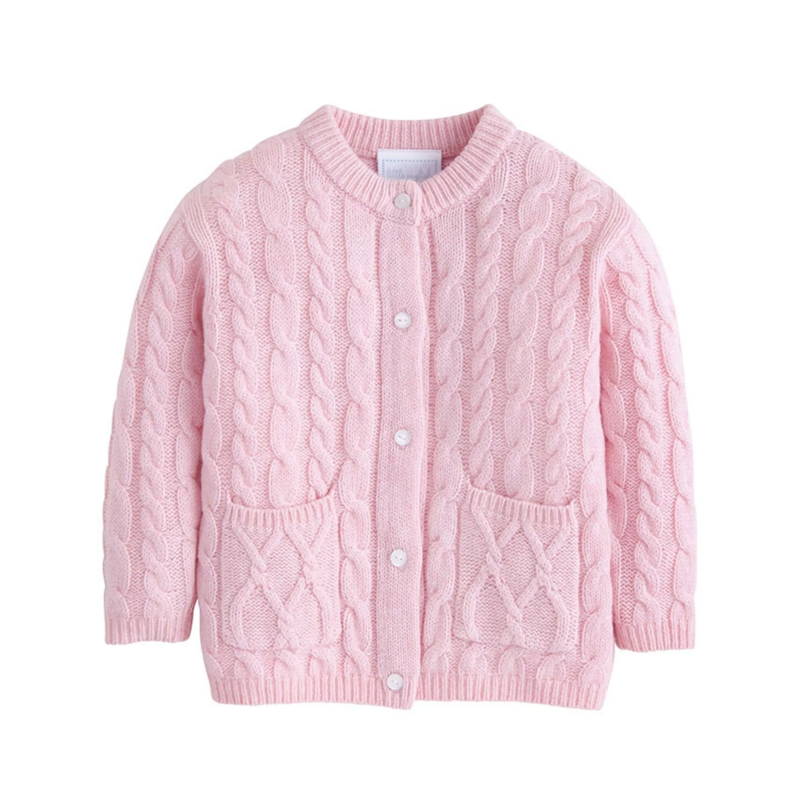 Classic Cashmere Blend Cardigan - Light Pink