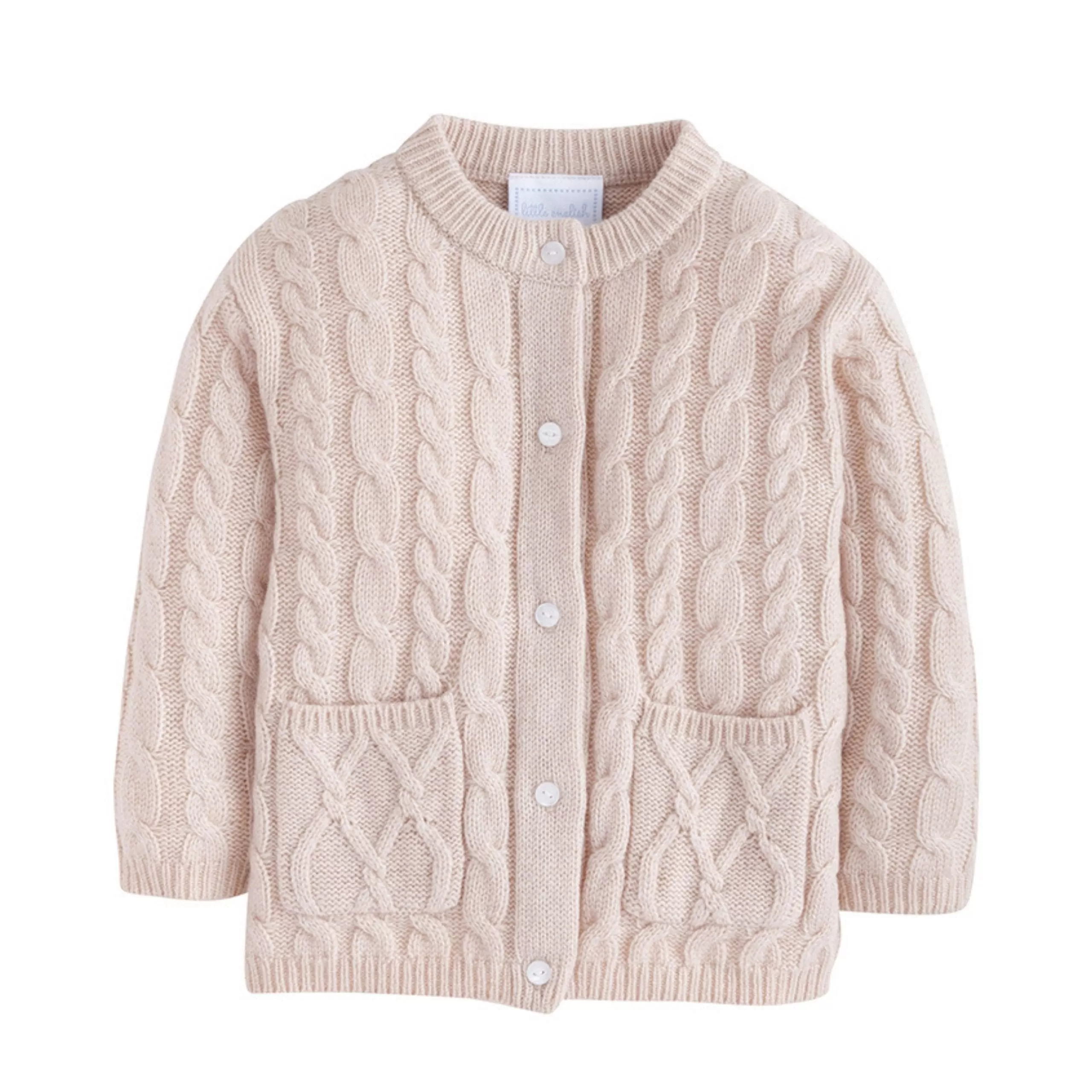 Classic Cashmere Blend Cardigan - Oatmeal