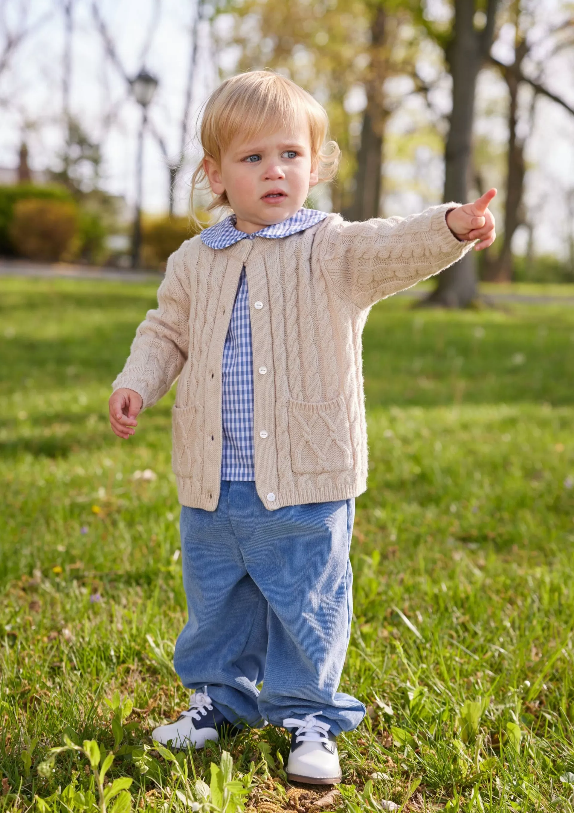 Classic Cashmere Blend Cardigan - Oatmeal