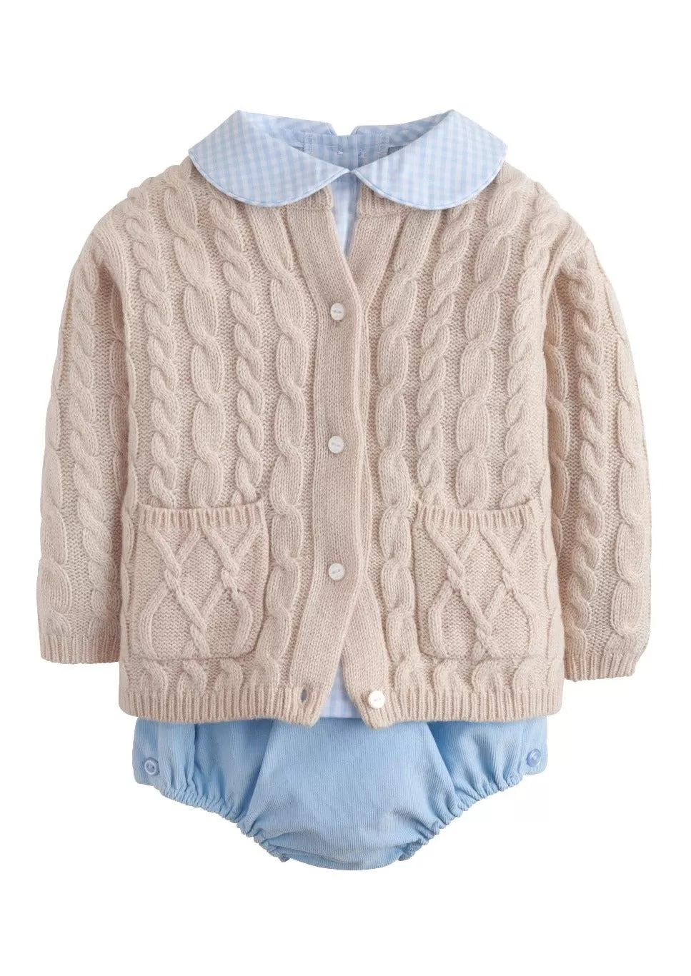 Classic Cashmere Blend Cardigan - Oatmeal