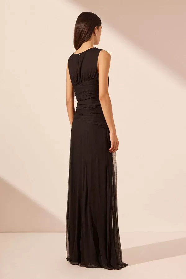 Claude Cut Out Side Split Maxi Dress