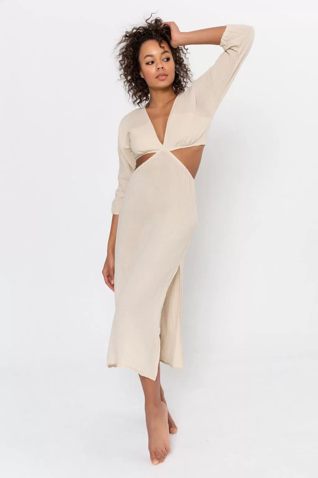 Cotton Cut-Out Helen Dress